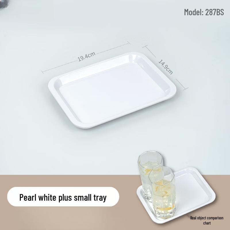 Nordic Style Rectangular Plastic Serving Tray