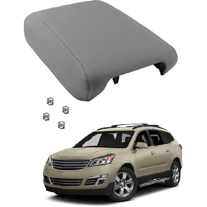 Center Console Lid, Compatible With 2008-2017 Chevy Traverse/Buick Enclave, 2007-2016 GMC Acadia, 2007-2010 Saturn Outlook, Middle Console Armrest