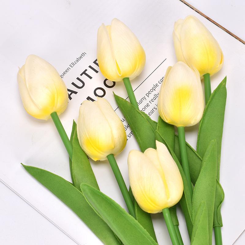 10PCSTulip Artificial Flower Fake Flower Silk Flower Wedding Photography Home Decoration Artificial Flower