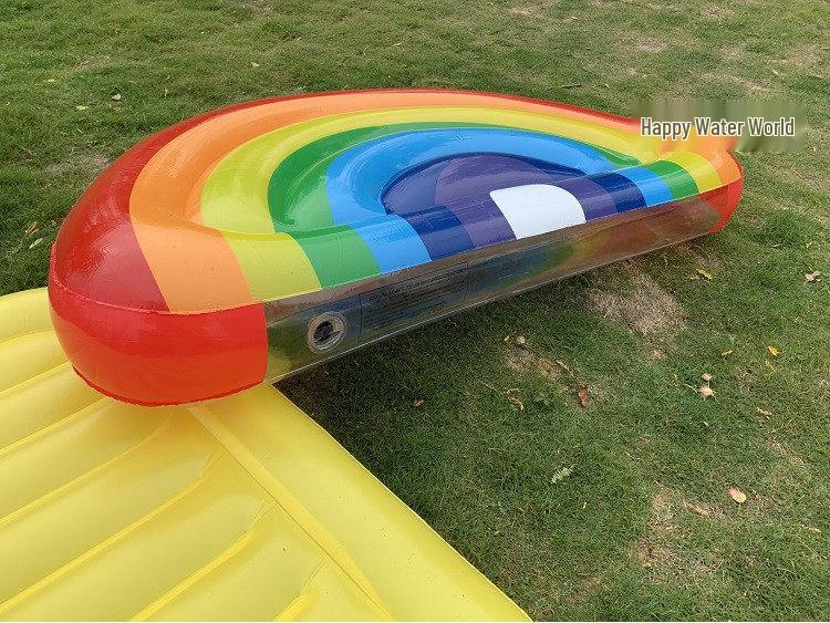 Inflatable Pineapple Cactus Watermelon Pizza Rainbow Pool Float Set