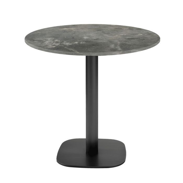 Table ronde Ø 70 cm - modèle Round pierre métallisée