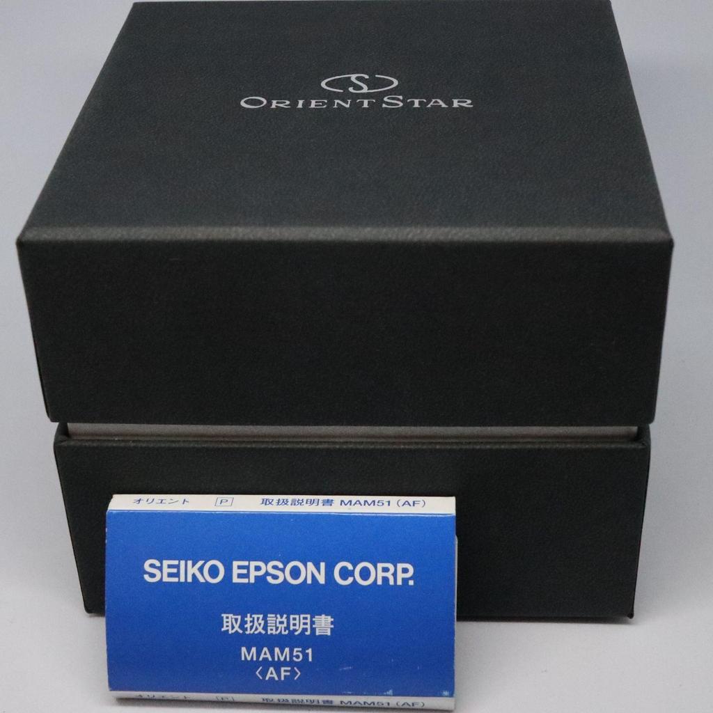 Used [Working item] ORIENT STAR Urban Standard Titanium WZ0051AF Black Automatic Winding