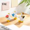 Charming Gift for Kids Mini Garden Duck Figurine, Cute Farm Dolls, Small Desktop Healing Desk Accessories Car Dashboard Figurines, Micro Landscape