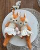 [USED] Stuffed Animal, Handmade by an Overseas Artist, Quiet Squirrel Teddy Bear