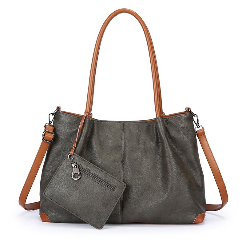 Women's Vintage Print Soft Pu Leather Crossbody Bag Luxury Large Capacity Handbag Ladies Casual Daily Commuter Tote Shoulder Bag
