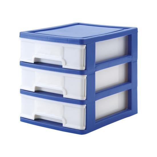 Stolní úložný zásuvkový úložný box Velkokapacitní 3vrstvý design Stohovatelné zásuvky organizér Kosmetické pouzdro