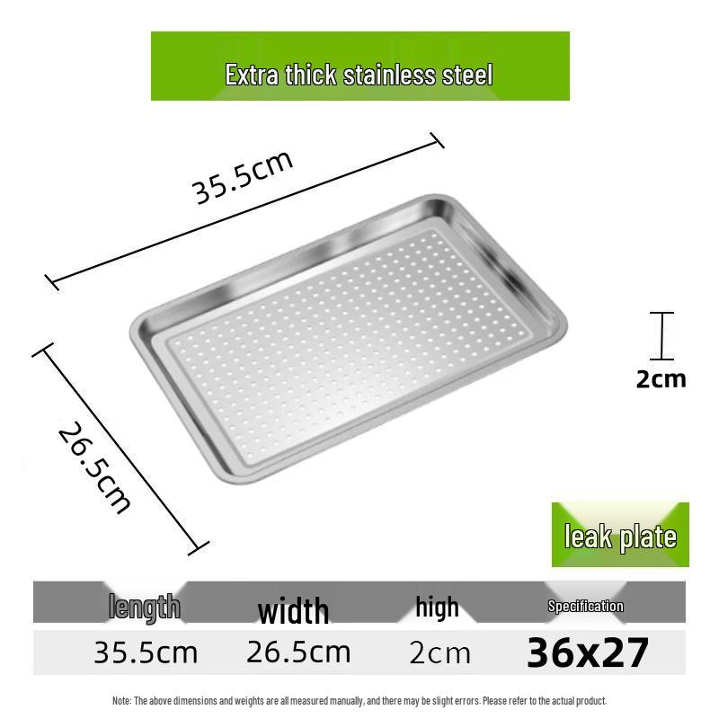 ShengXinhui Multi-Purpose Stainless Steel Rectangular Tray