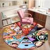 One Piece Print Round Rug, Washable Floor Carpet, For Entryway Dorm Laundry Room Office Study, Home Decor Birthday Christmas Gift