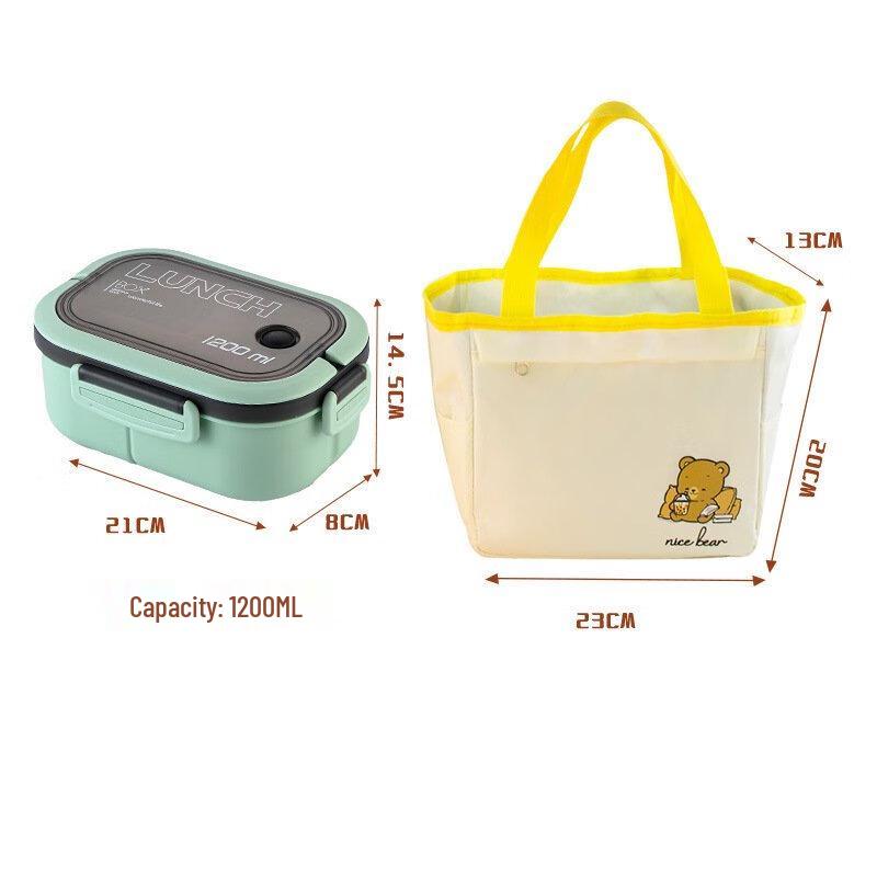 ZISIZ Double-Layer Bento Lunch Box Set