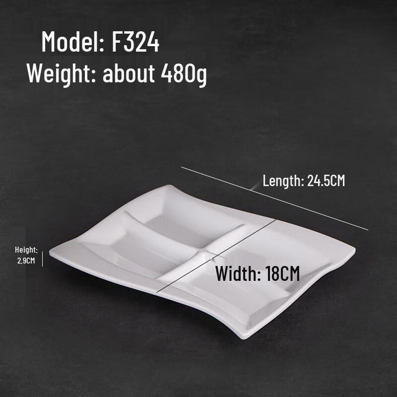 

Creative Melamine 3-Compartment Dipping Dish