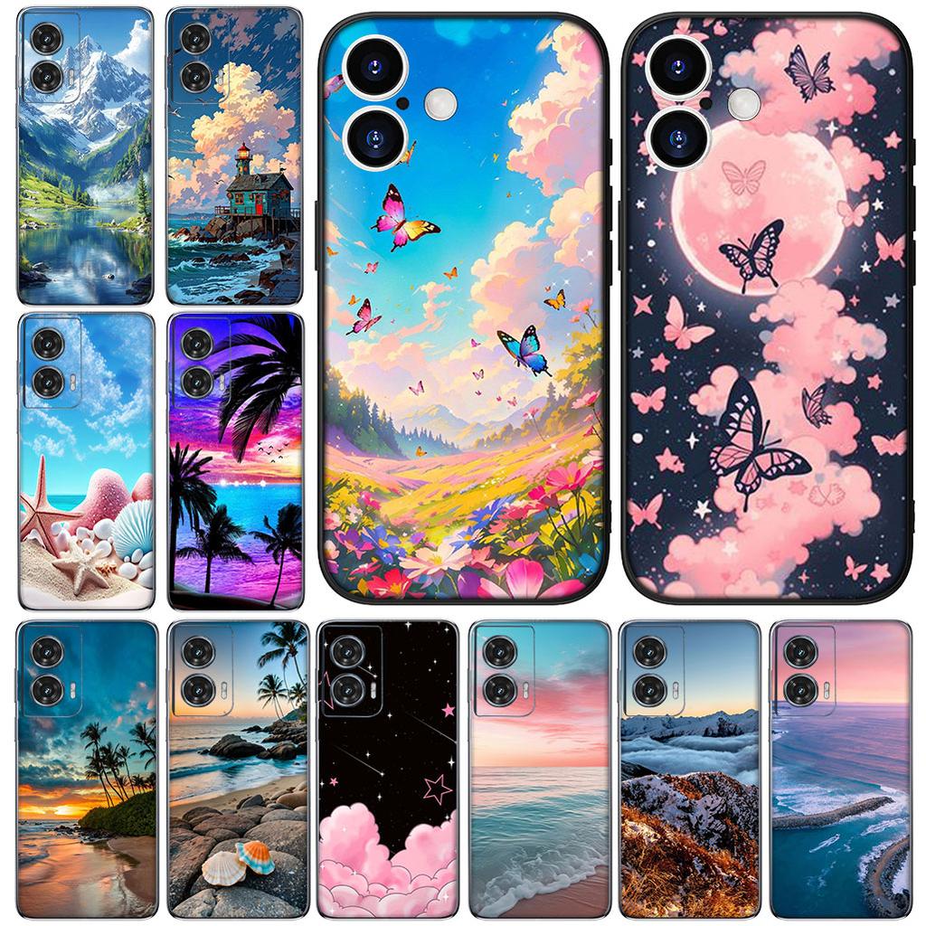 Universe Mountain Sea Sky Beach Travel for Xiaomi Redmi Note 13 A3 14 Pro Plus 9T 14C 13C 13X 9C NFC + Pro+ 5G 4G Phone Case