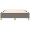 Vidaxl Bed Frame Without Mattress, Dark Gray, 140X190 Cm, Fabric Upholstered