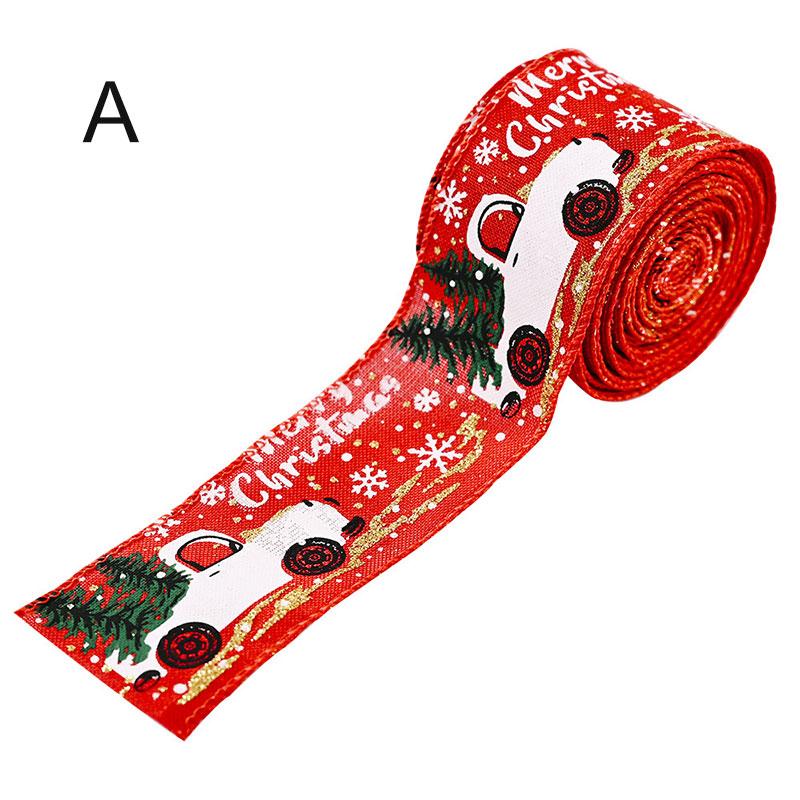 5cm X 5m Christmas Ribbons,Beautiful Gift Wrapping DIY Wrapping Crafts For Christmas Party Decoration New