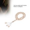 Beads Rosary 33 Grains Maple Leaf Patterns Religious Article Worship Prayer SuppliesBeige