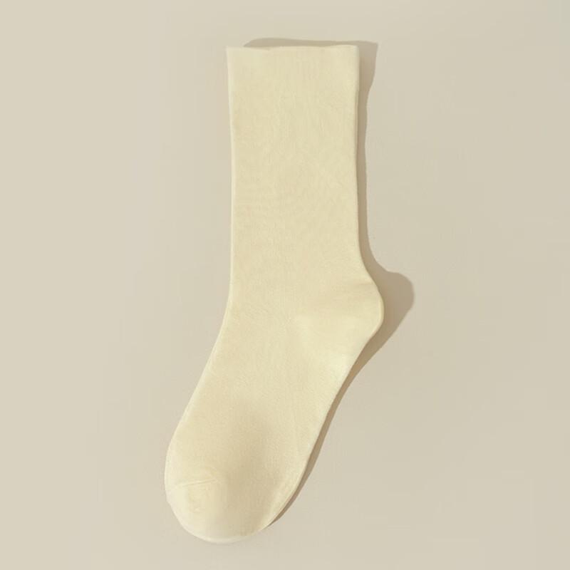 Women s Pure Cotton 7A Antibacterial Mid-Calf Socks, 5-Pair Pack M