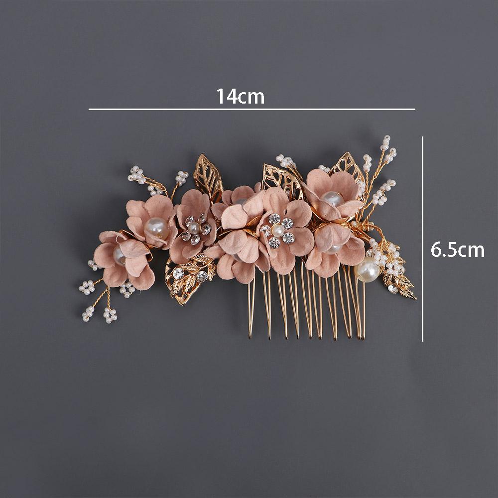 Disk Hair Comb Flower Handmade Hair Jewelry Hair Comb Bridal Hair Accessories Wedding Headwear