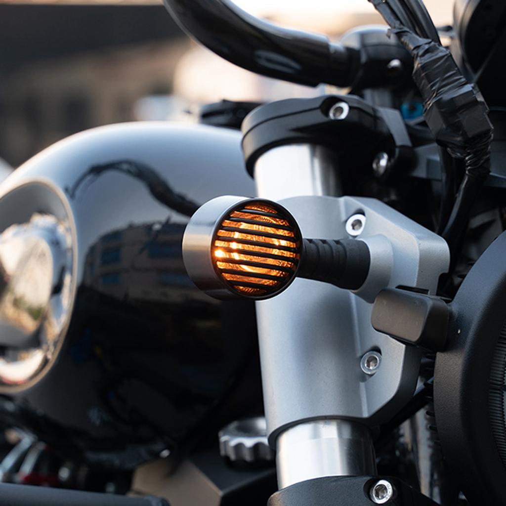 Motorcycle Front & Rear Turn Signal LED Light Protections Cover Plastic Shield For Qjmotor SRV300 / Srv 350