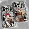 Anime Narutos Gaaras Phone Case for Samsung Galaxy S26 S25 S24 S23 S22 S21 S20 Note20 FE Ultra Edge Plus 4G 5G Clear