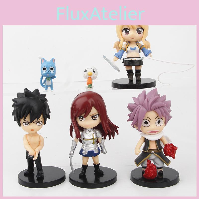 Fairy Tail Pvc Model Figure Set With Articulated Parts For Collectors And Fans