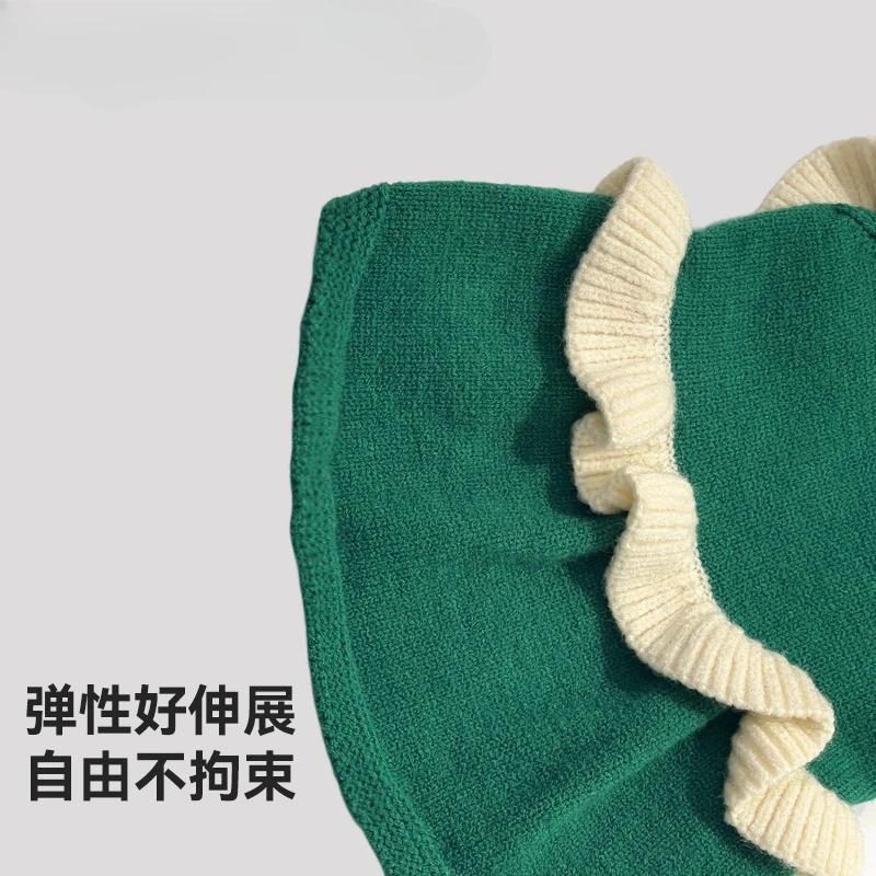 Pet Autumn/Winter Princess Skirt Autumn/Winter Knitted Cat Clothing Clothes Christmas Dress Cute Small and Medium Sized Dog