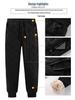 Men's Large Warm Cotton Trousers with Lamb Fleece, Three-Layer Thickened, Cold-Resistant, One-Piece Design
