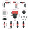Universal Adjustable Fuel Pressure Regulator With Gauge+AN6 Fuel Line Hose+Fittings End Kit