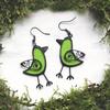 Unique Cute Resin Bird Dangle Drop Earrings For Women Charm Girls Leisure Party Jewelry Gift