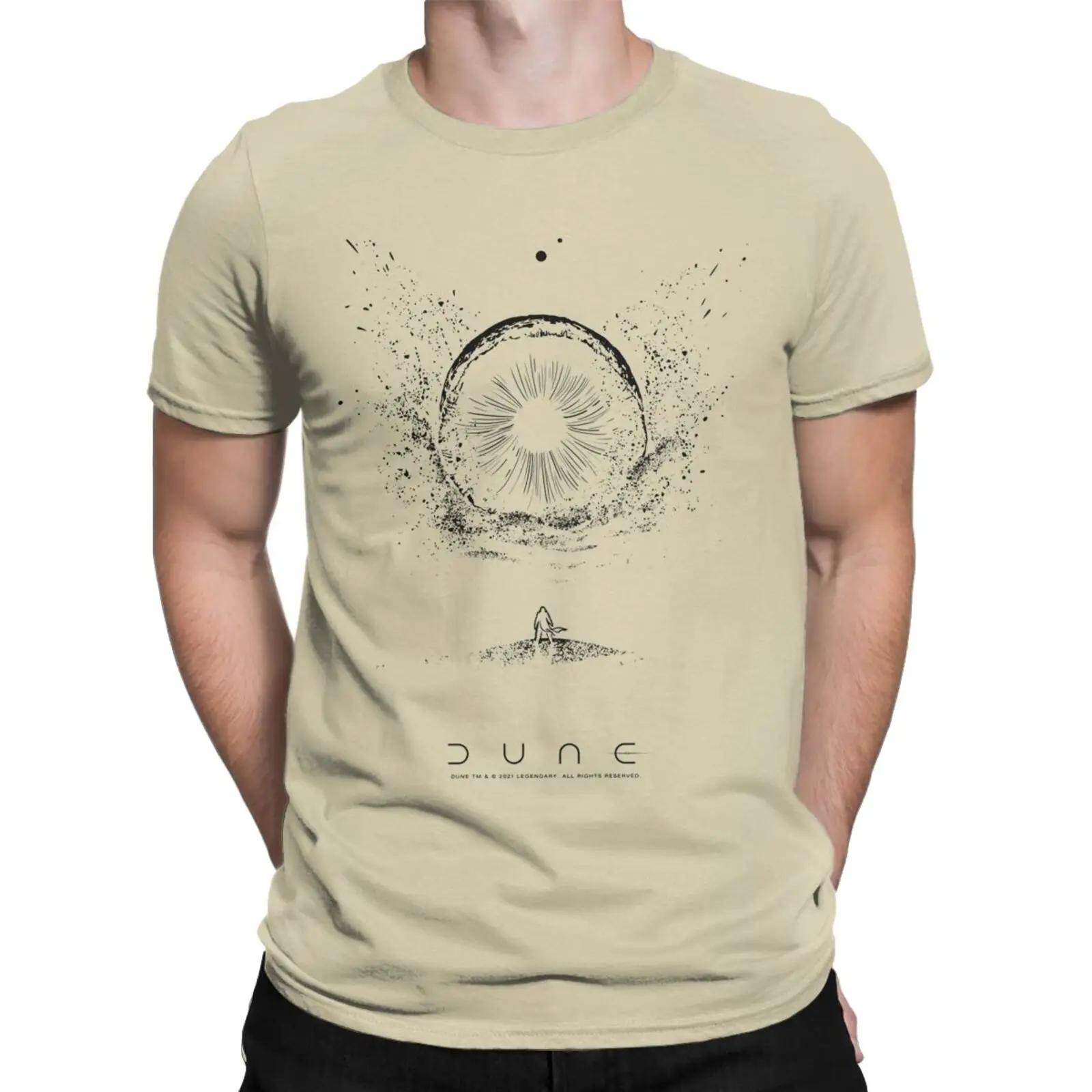 BenberFashion Shai Hulud De Zandworm Heren Casual T-shirt, Ronde Hals Katoenen T-shirt, Dune Film T-shirt met Korte Mouwen, Cadeaukleding 4XL