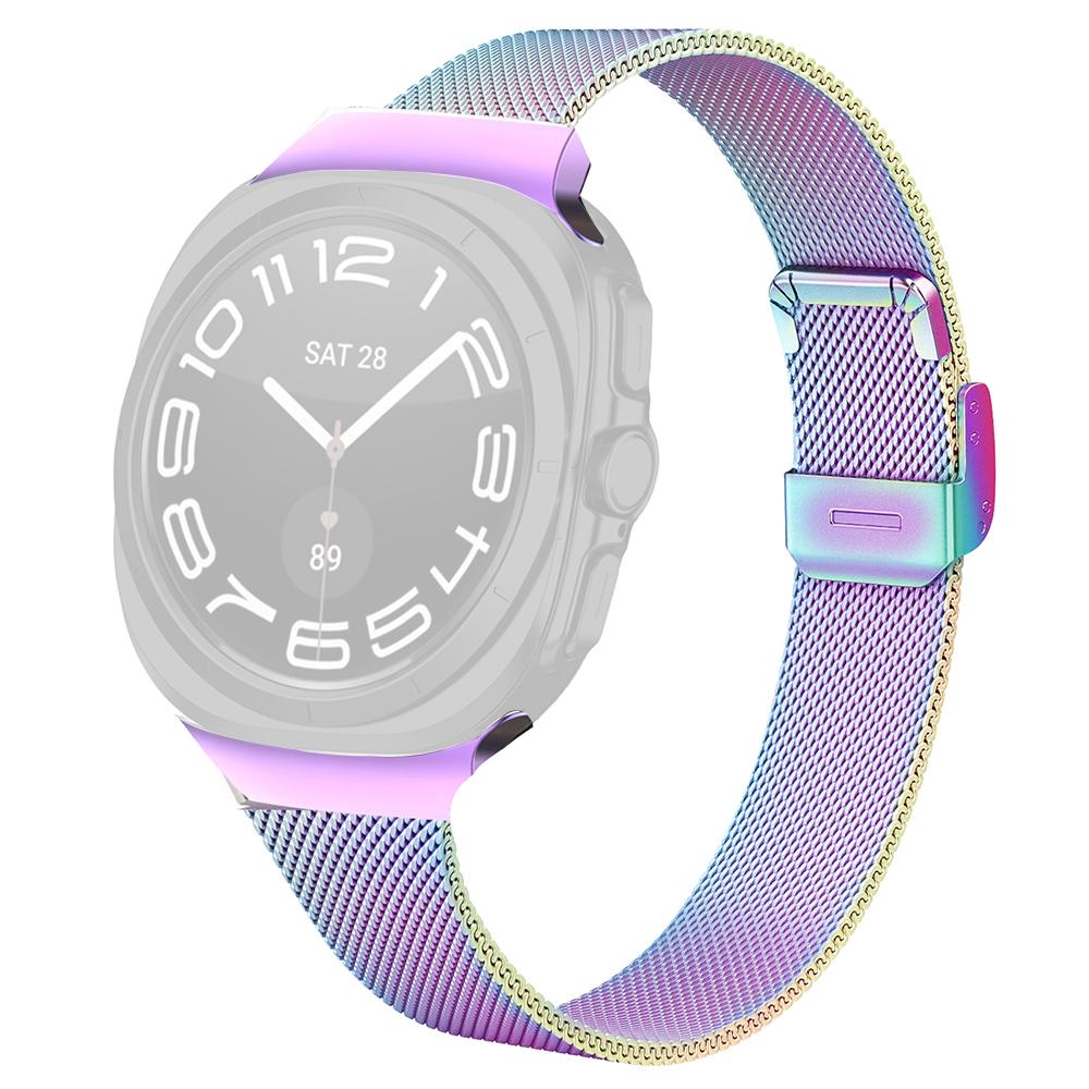 

Milanese Band For Samsung Galaxy Watch8 44mm/40mm/Watch8 Classic 46mm Electroplating Stainless Steel Mesh Watch Strap Multi-color