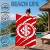 Inter Club Emblem Printed Microfiber Beach Towel, Soft And Absorbent, Quick-Dry, Ideal for Summer Travel, Beach Essential, Swimming Pool