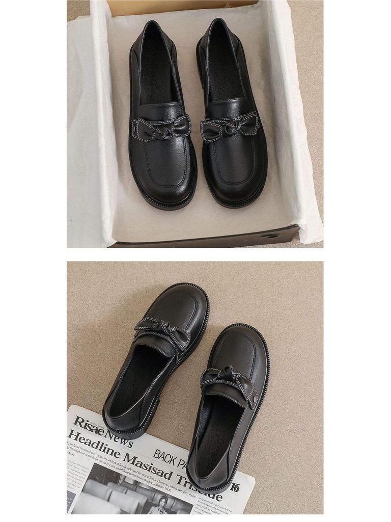 Women's Soft Leather British Style Loafers - 2025 Spring/Summer/Autumn Collection