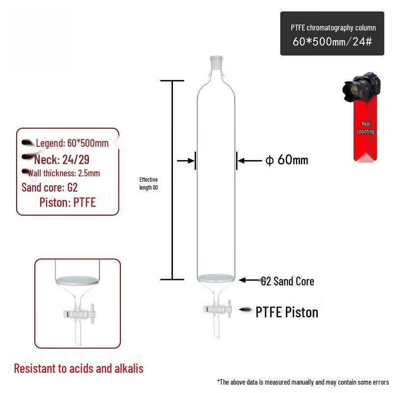 

Glass Chromatography Column with Sand Core