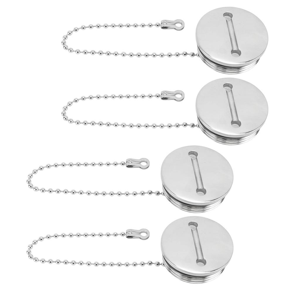 4 STÜCKE Bootskraftstofftankdeckel 316 Edelstahl 38mm Rostfreier Bootskraftstofftankdeckel für Marine-Yachten