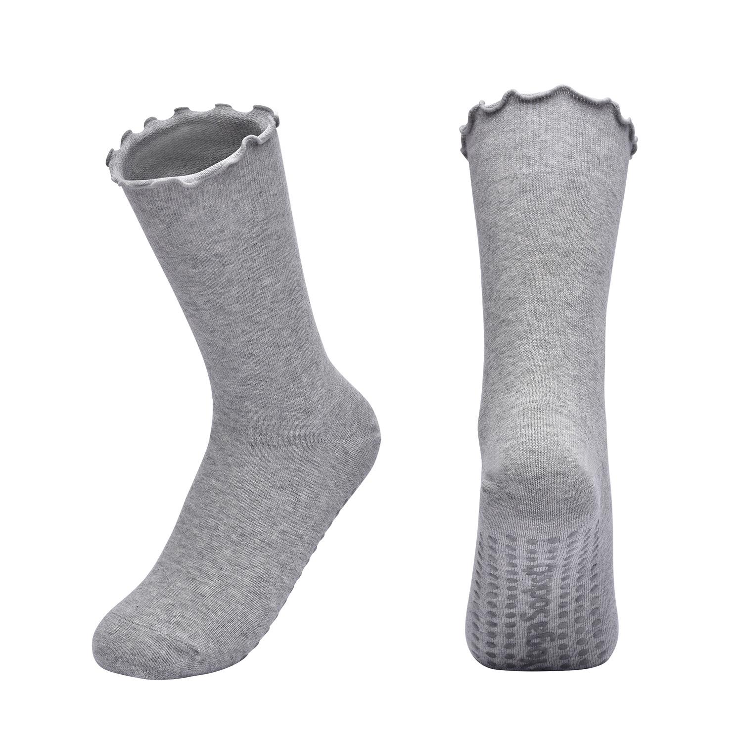 

New Women Yoga Socks Ladies Fitness Cotton Breathable Non-Slip Pilates Socks Damping Dance Ballet Grip Socks for Women Gym One Size