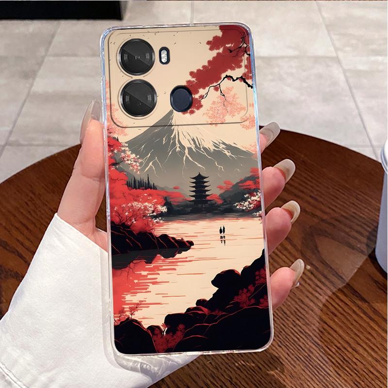 Case For Itel P40 P662L P662LN Casing Luxury Cute Love Heart Rabbit Funny Pattern Cover Clear TPU Silicone Soft Shell Phone Case