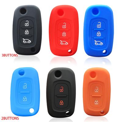 Silicone Car Key Cover For LADA Largus FL 2022 Vesta Granta Xray Cross Kalina Case For Renault Fluence Clio Megane For Mercedes