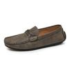 Summer new Doudou shoes men's lazy breathable men's casual leather shoes men's soft soles