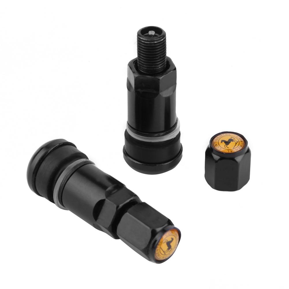 4pcs Universal Metal Car Motorcycle Tubeless Wheel Tyre Valve Stems Caps Aluminum Alloy Tire Air Valve Stems Car Accessories Valve Stems 1