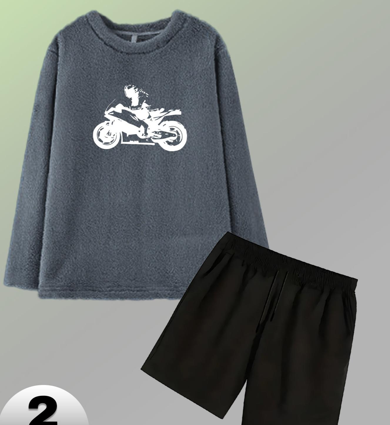 Мужская зимняя фланелевая одежда для дома, теплая и уютная, незаменима для холодных ночей и дома M