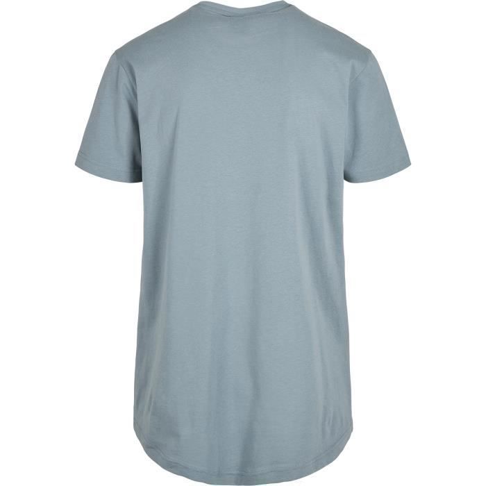 T-shirt Long Men Urban Classics - Blue - Standard Fit - Short Sleeves
