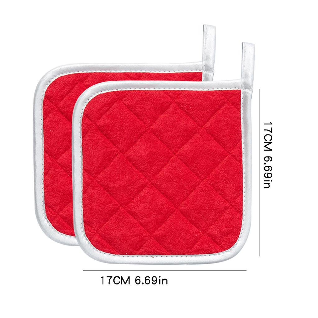 Mikrofaser-Handtuchstoff Steppbaumwolle Isolierunterlage mit Silberstoff beschichtet Verbrühschutz Topfunterlage Platzset Mikrowellenofen-Handschuhe Topfunterlage