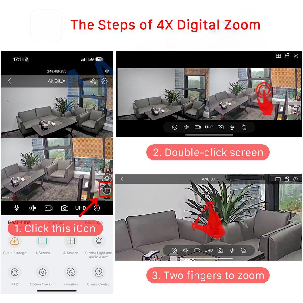 LS VISION 8MP 4K PTZ IP kamera s duálním objektivem a duálním displejem 4MP HD 4x digitální zoom automatické sledování bezdrátová venkovní dohledová kamera P6SLTIE