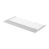 Yamazaki Folding Dish Rack Silicone Tray L White Approximately W58XD26XH0.8cm Draining Small Items Included Collapsible 5056