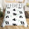 Cute Fox Duvet Cover Cartoon Animal Bedding Set Microfiber Botanical Tree Branches Comforter Cover Twin King For Kids Boys Girls