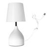 Bedside Table Lamp 5V Dimmer Touch Switch White Nightstand Lamp for Kids Room Living Room Bedroom