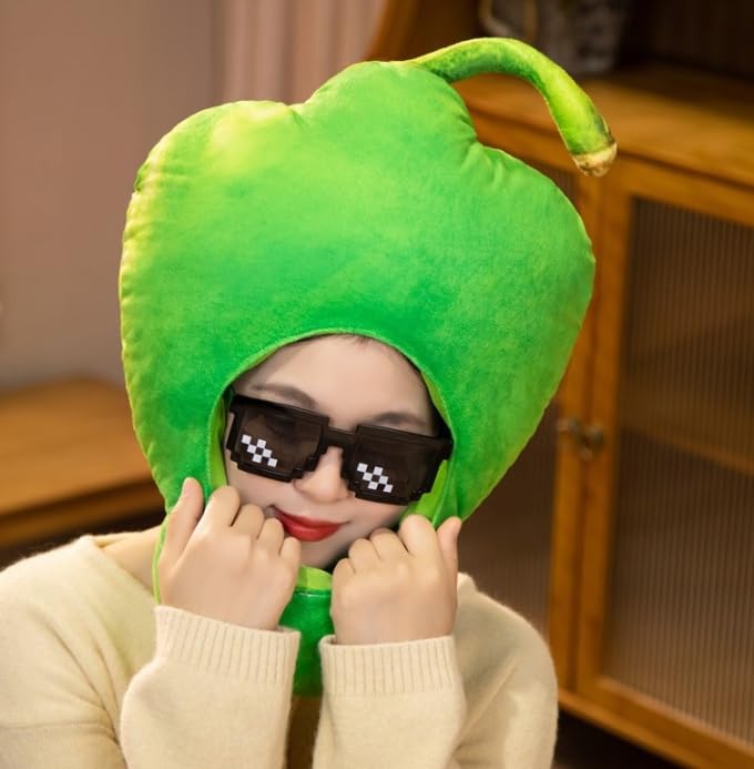 [DOKiDOKi] Bell Pepper Hat Cosplay [Cute] Transformation Headwear Kigurumi Headgear Fluffy Cute Halloween Vegetable Greengrocer Lovers and Picky