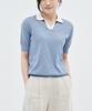 210 Edit Cool Women'S Color Block Collared Short Sleeve Ice Knit_Zc2Sw525_Sk