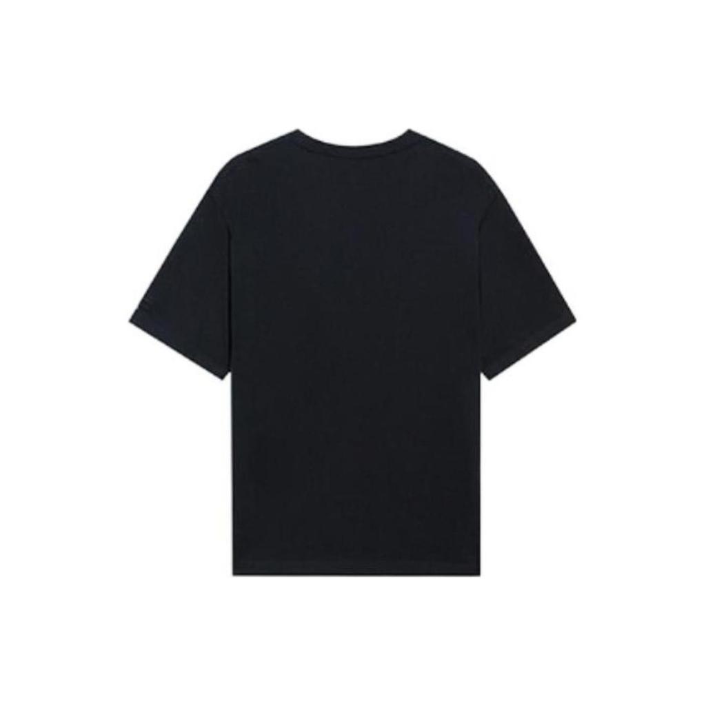 Li-Ning Logo Pocket T-shirt 'Black' Men's AHSS893-4