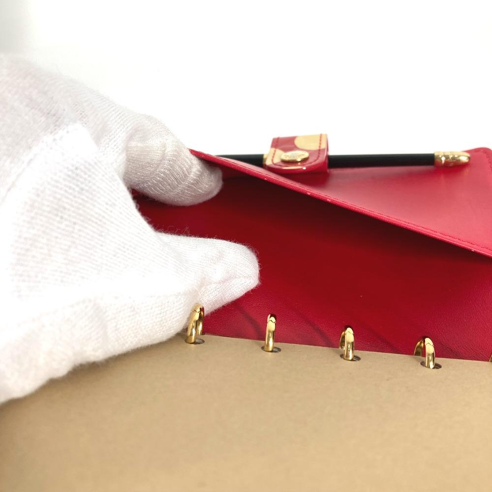 Louis Vuitton M91518 MonogramVernis Agenda PM with ballpoint pen Notebook cover