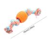TPR Ball & Cotton Rope Dog Toy - Teeth Cleaning, Interactive Play, Washable & Durable